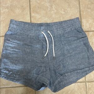 Athleta 10 Women's Blue linen Casual Shorts